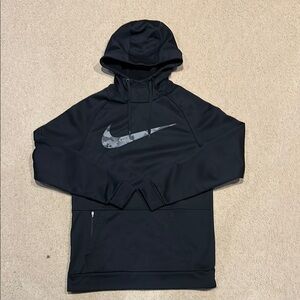 Nike Black Hoodie with Camo Swoosh
